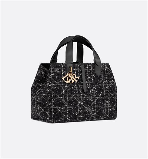 impunture cannage dior tweed|Medium Dior Toujours Bag Black Cannage Tweed with Gold .